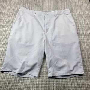 Travis Mathew Shorts Mens 36 Gray Chino Golf Performance 10 Inseam Casual Summer